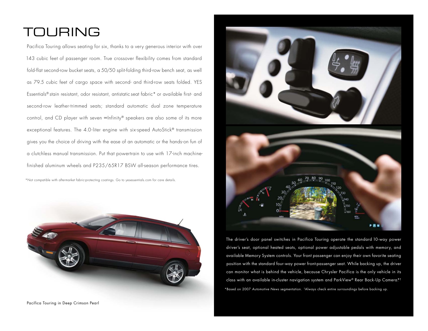 2008 Chrysler Pacifica Brochure Page 9